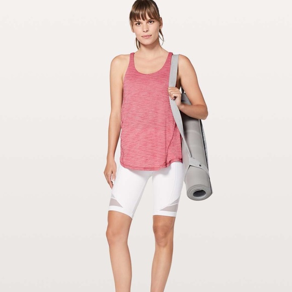 Lululemon Moment to Movement Tank Top Cherry Tint Two in One Pink Red Like New - Picture 2 of 13
